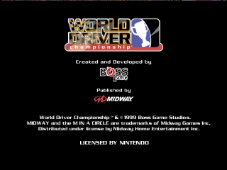 World Driver Championship (USA) In game screenshot